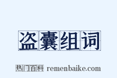 盗囊组词是什么意思的图片